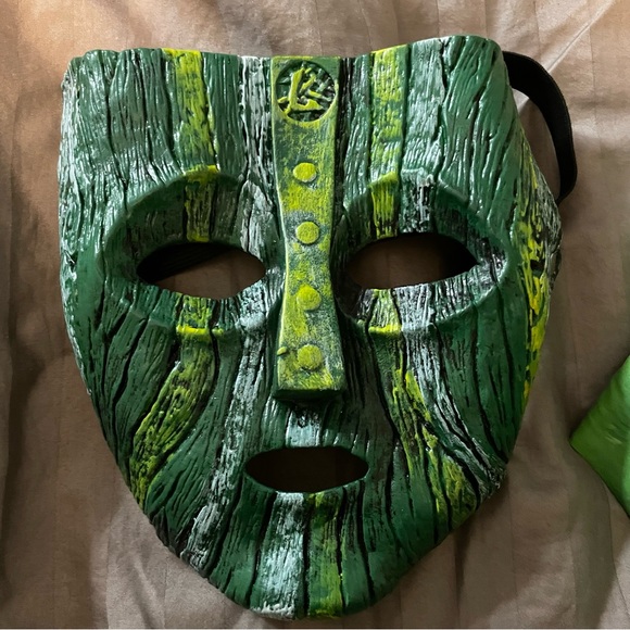 2x Green Masks from movie The Mask Jim Carrey Cosplay Costume - Picture 15 of 16
